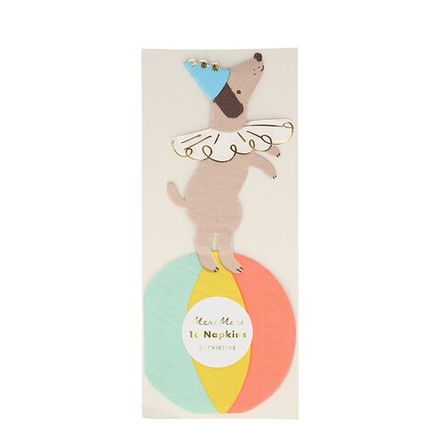 Салфетки "Цирковая собачка" 16 шт.