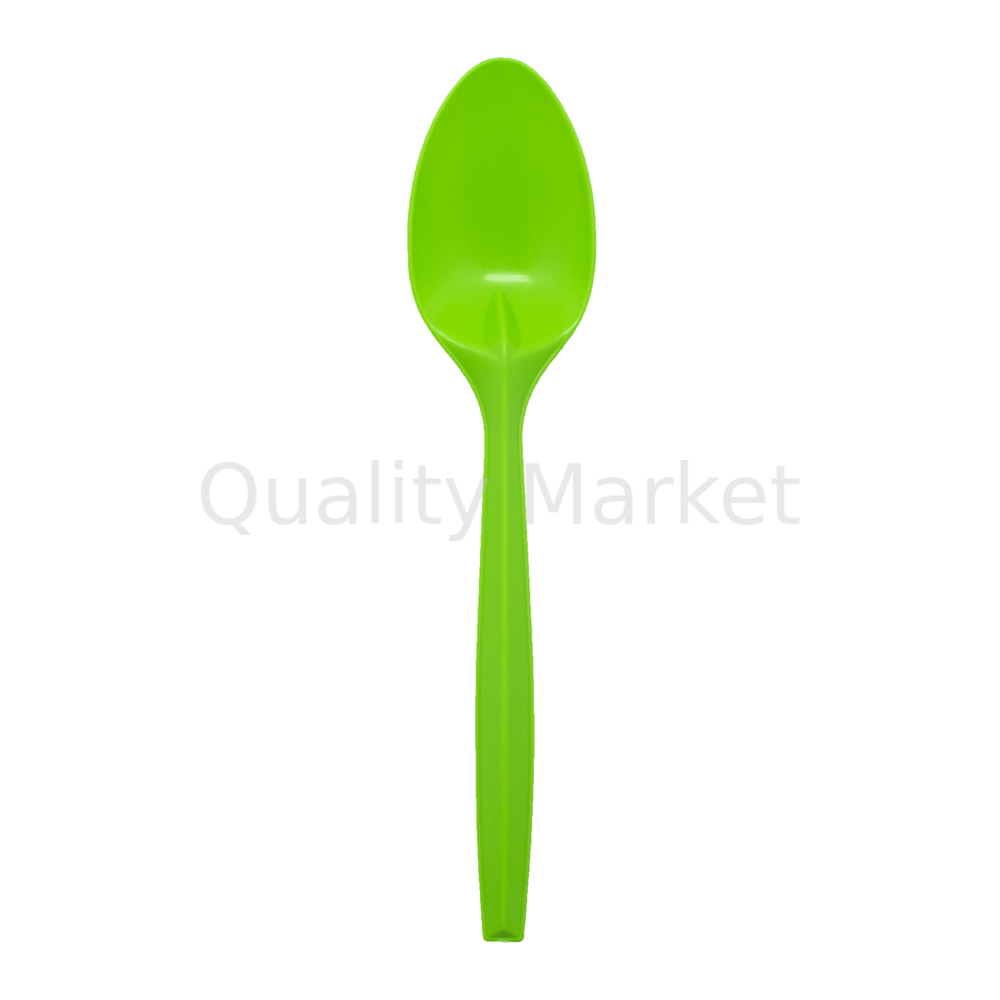 Ложка  (зелёная) 170 мм  кукурузный крахмал 50шт/уп