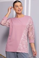 Джемпер Вирджиния НЬЮ (розовый) Б14439-48М LT Collection