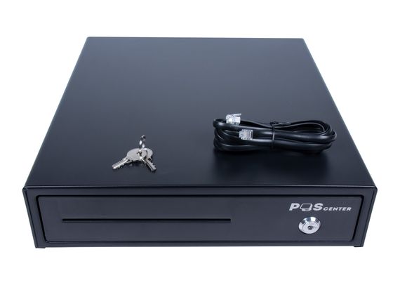 Денежный ящик POScenter 13L 335x368x80 распайка для &quot;Epson/АТОЛ, без датчика открытой крышки&quot;, черный