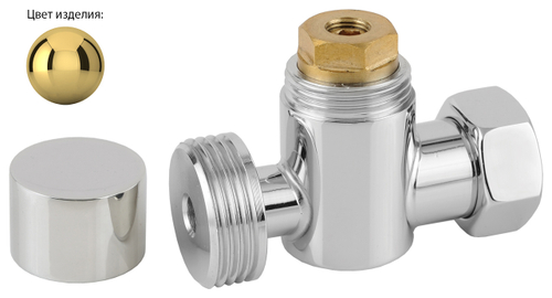 Вентиль прямой Сунержа под шестигранник G 1" нар.р. / G 3/4" н. г.