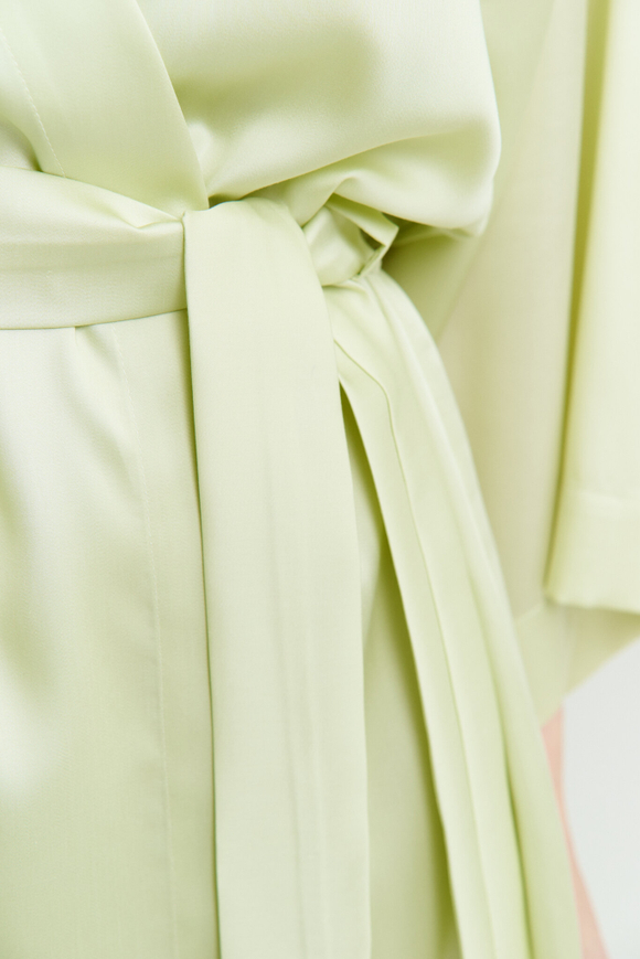 Халат из тенселя лайм