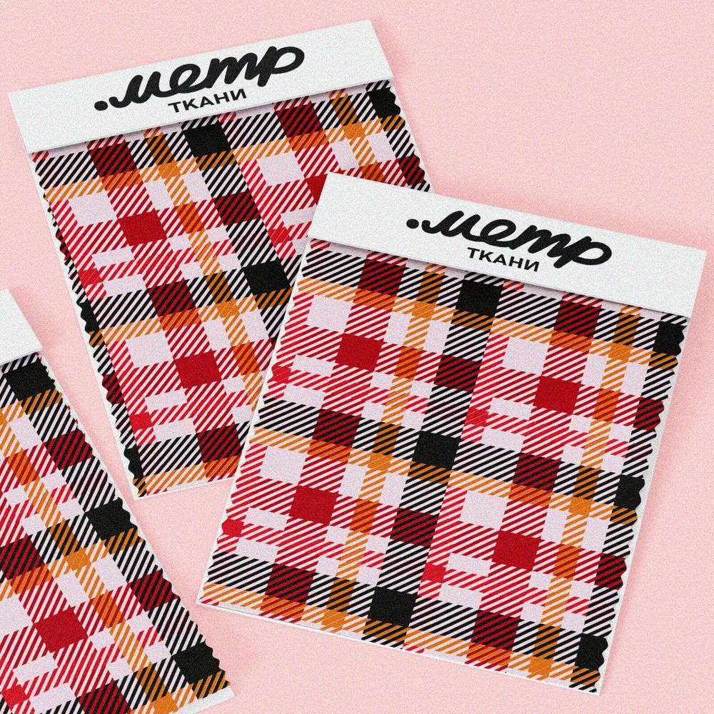 Ткань оксфорд 600 клетчатый узор
