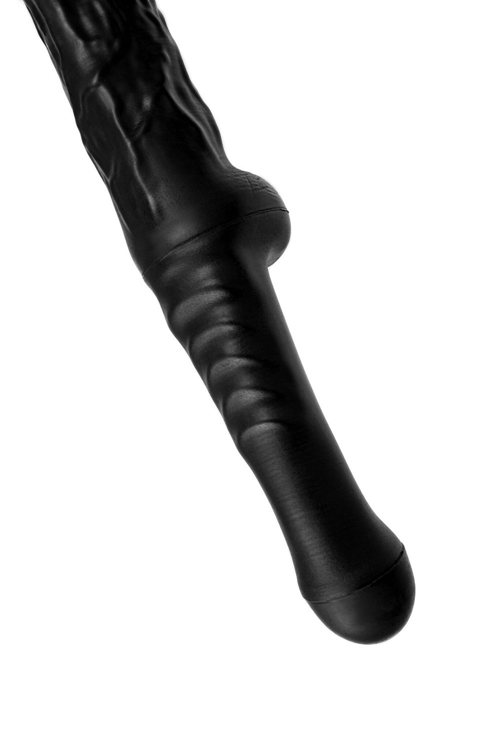 Черный фаллоимитатор «Вразумитель» - 52 см. (Цвет: черный)