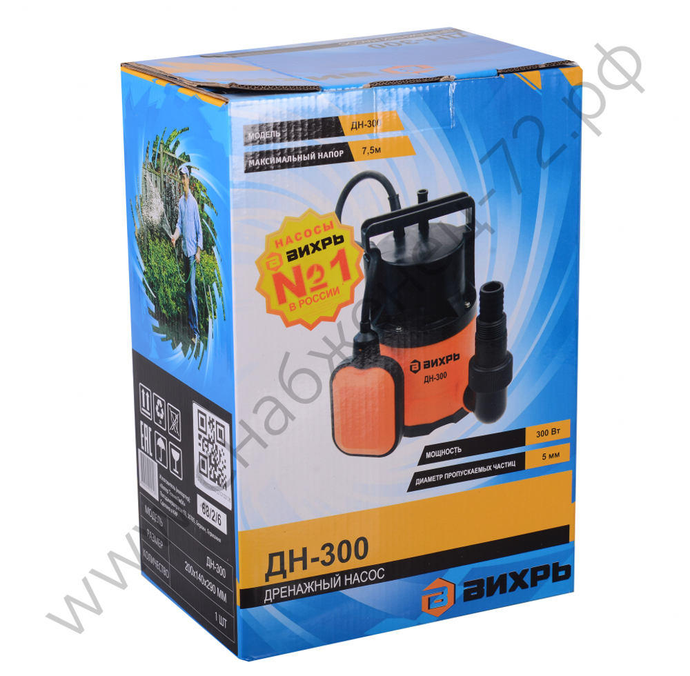 Дренажный насос ВИХРЬ ДН-300