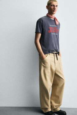 ZARA ФУТБОЛКА С ПРИНТОМ PEPSI © PEPSICO, МОРСКОЙ СИНИЙ