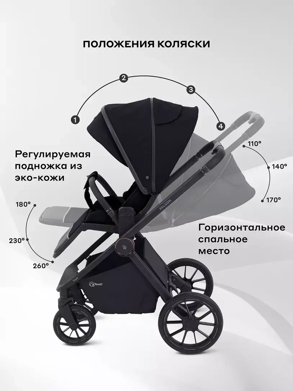 Коляска детская RANT "FALCON NEO" (2в1) RA108