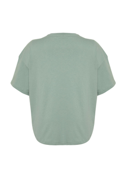 Mint %100 Pamuk More Sustainable Oversize rme T-shirt TBBSS24BF00050