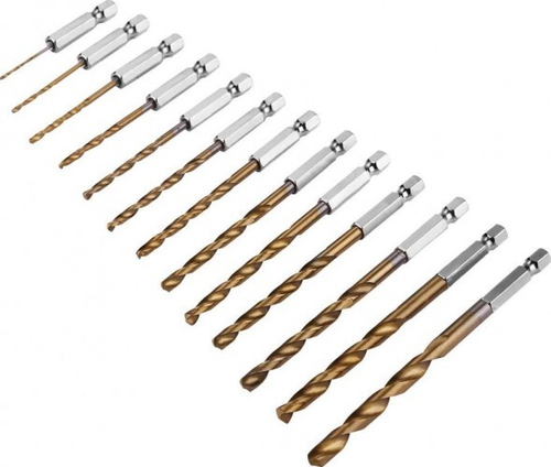 Набор сверл 13шт с шестигранным хвостовиком