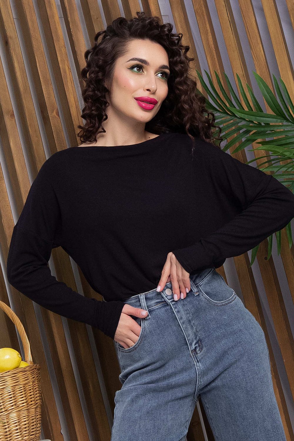 Блуза Грей (черная) Б13046-44М LT Collection