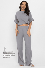 Брюки-палаццо Муслин (серые) Б14581-52М LT Collection