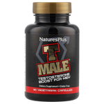 NaturesPlus, T Male, добавка с тестостероном для мужчин, 60 растительных капсул