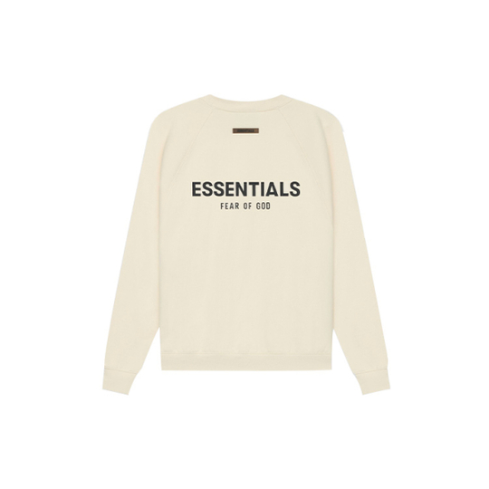 Толстовка Fear of God Essentials SS21 Pull-Over Crewneck Buttercream/Cream Logo, FOG-SS21-578