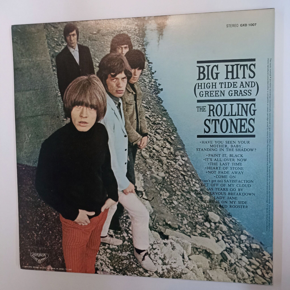 Винтажная виниловая пластинка LP The Rolling Stones Big Hits (Japan 1976)