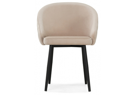 Стул на металлокаркасе Woodville Сутгайн MR-26, черный, ножки черные