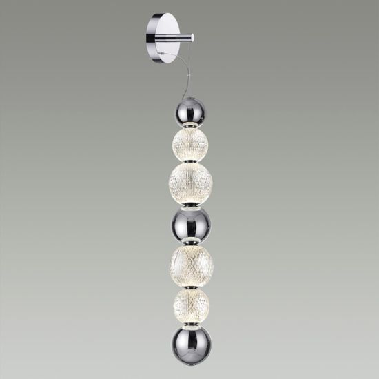 5007/13WL L-VISION ODL23 571 хром/прозрачный/металл/акрил Настенный светильник LED 13W 4000K 700Лм CRYSTAL