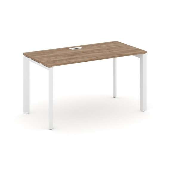 Style Project Стол письменный SN-59P.SP-014 Дуб Табак/Металл Белый/Белый Заглушка 1580*700*750