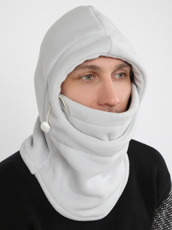 Шлем Балаклава флисовый Prival светло-серый
