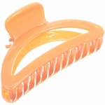 Заколка-краб для волос на блистере «Magic Gloss», трапеция, микс 6 цветов, 6,5см