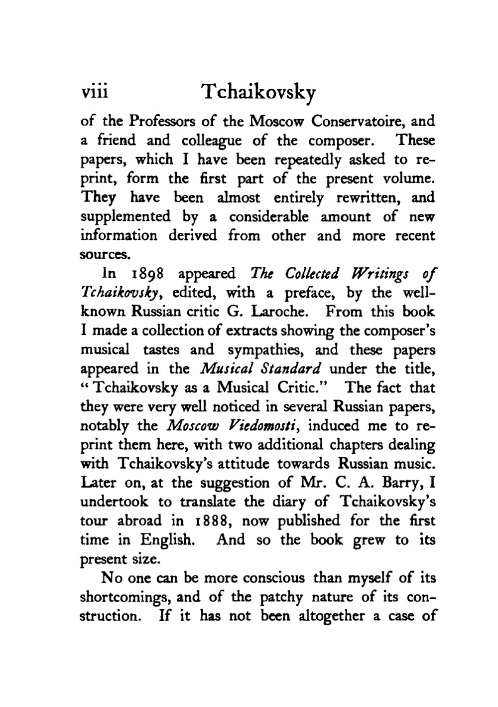 Tchaikovsky. His Life and Works, With Extracts from His Writings, and the diary of his tour abroard in 1888 | Rosa Harriet Jeaffreson Newmarch