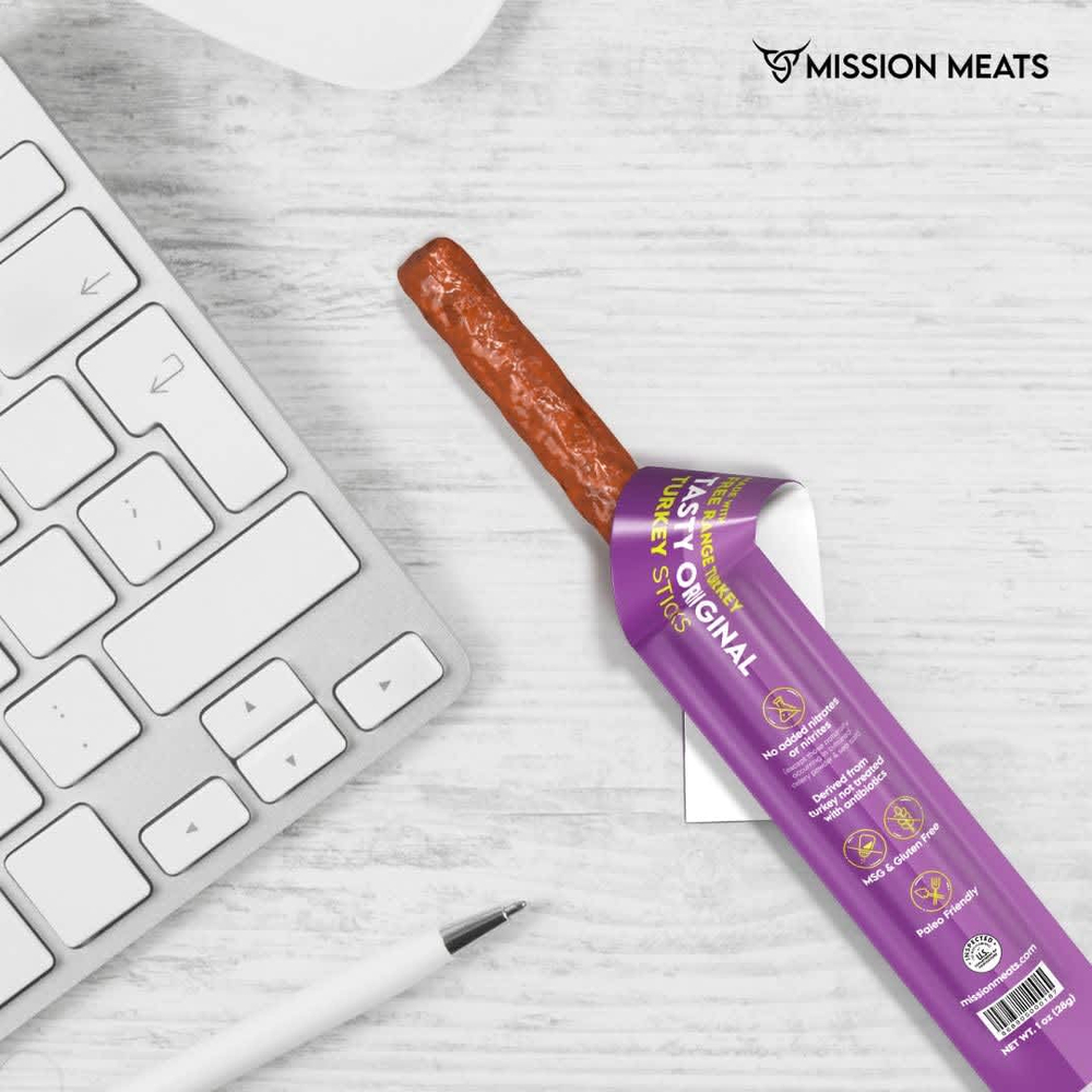 Mission Meats, Индейка, оригинальная, 28 г (1 унция)