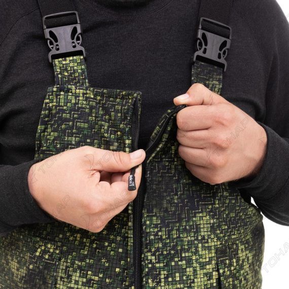 Костюм охотника зимний Салаир Комфорт, цв.зеленый пиксель р.44-46/170-176 Helios