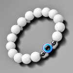 Браслет из белого агата с амулетом Rico La Cara AMX006127