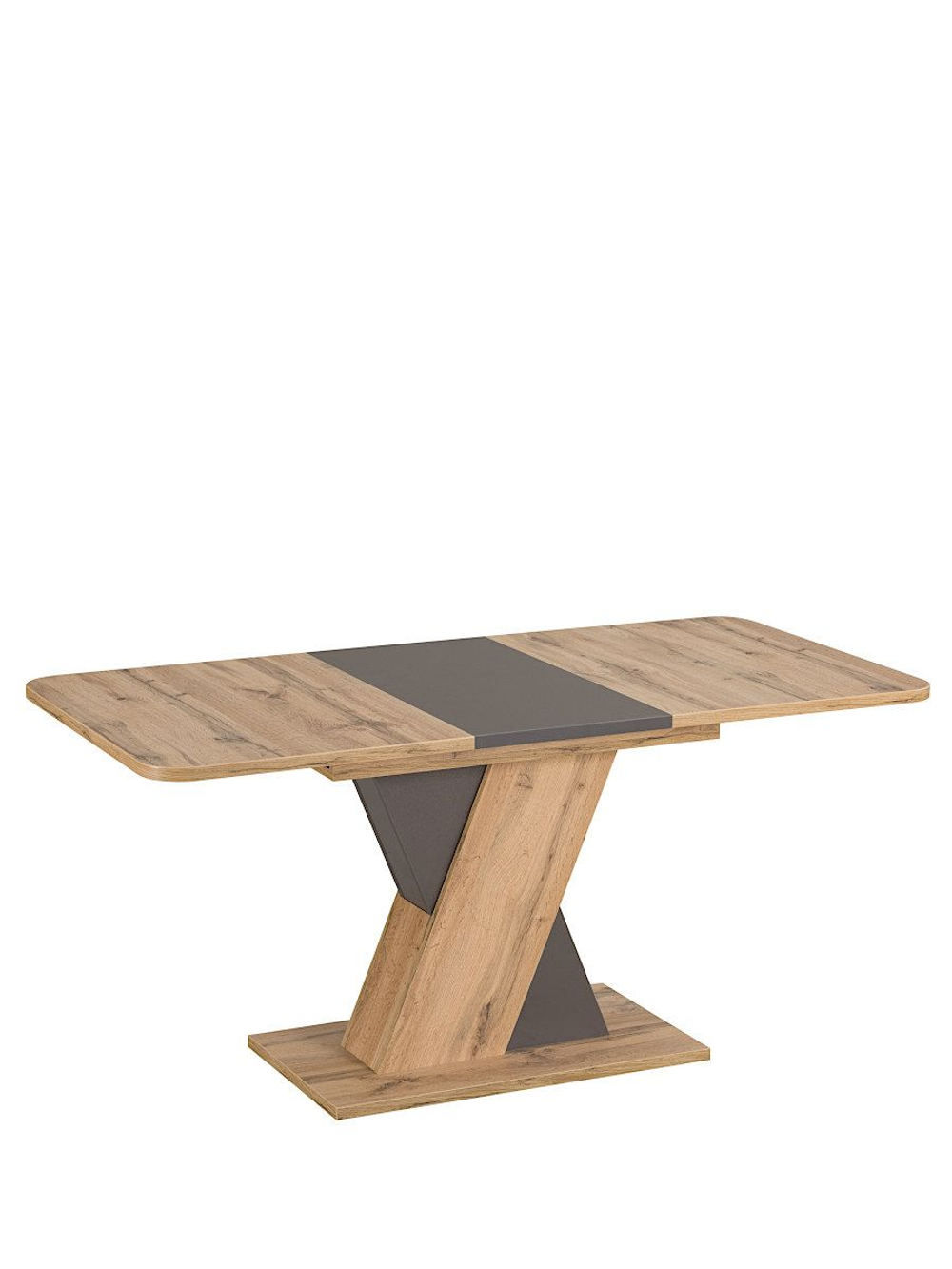 Стол LA ALTA BRIDGE 120-160/80 дуб вотан, каркас Вольфрам