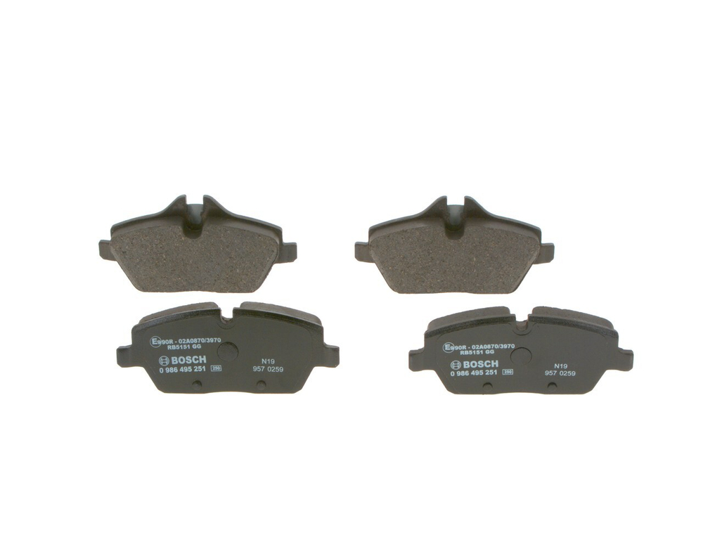 BOSCH - 0986495251-BOC - Brake Pad Set, disc brake
