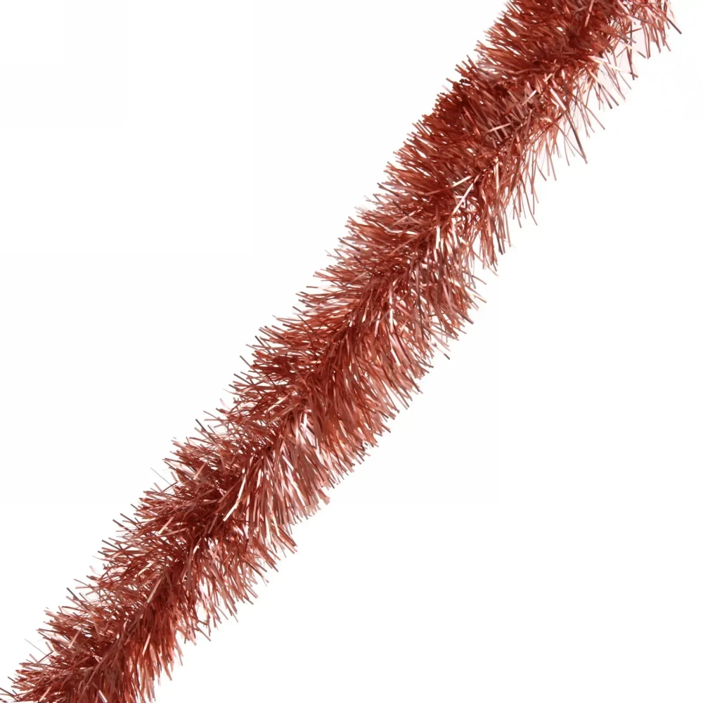 Мишура 2 м 9 см «Матовые искры», Розовое золото