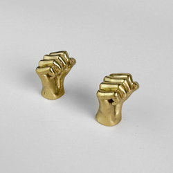 Ручка-кнопка MOS004 brass