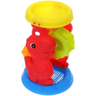 Набор для игры в песочнице «Динозавр - Мельница», 27*12,5 см, 6 предметов