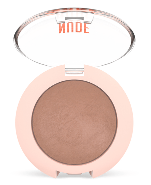 Запеченные тени golden rose nude look matte &amp; pearl baked eyeshadow -caramel nude