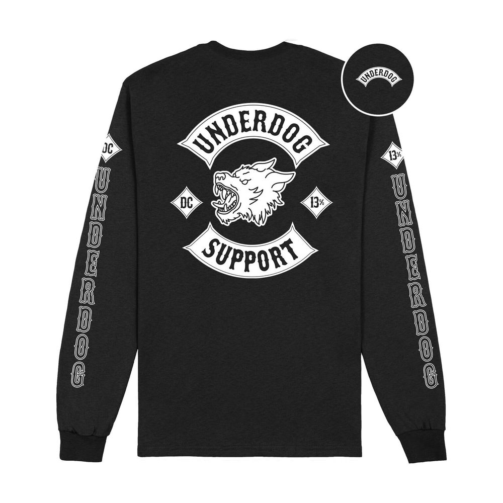 Лонгслив Underdog Support DogHead Black
