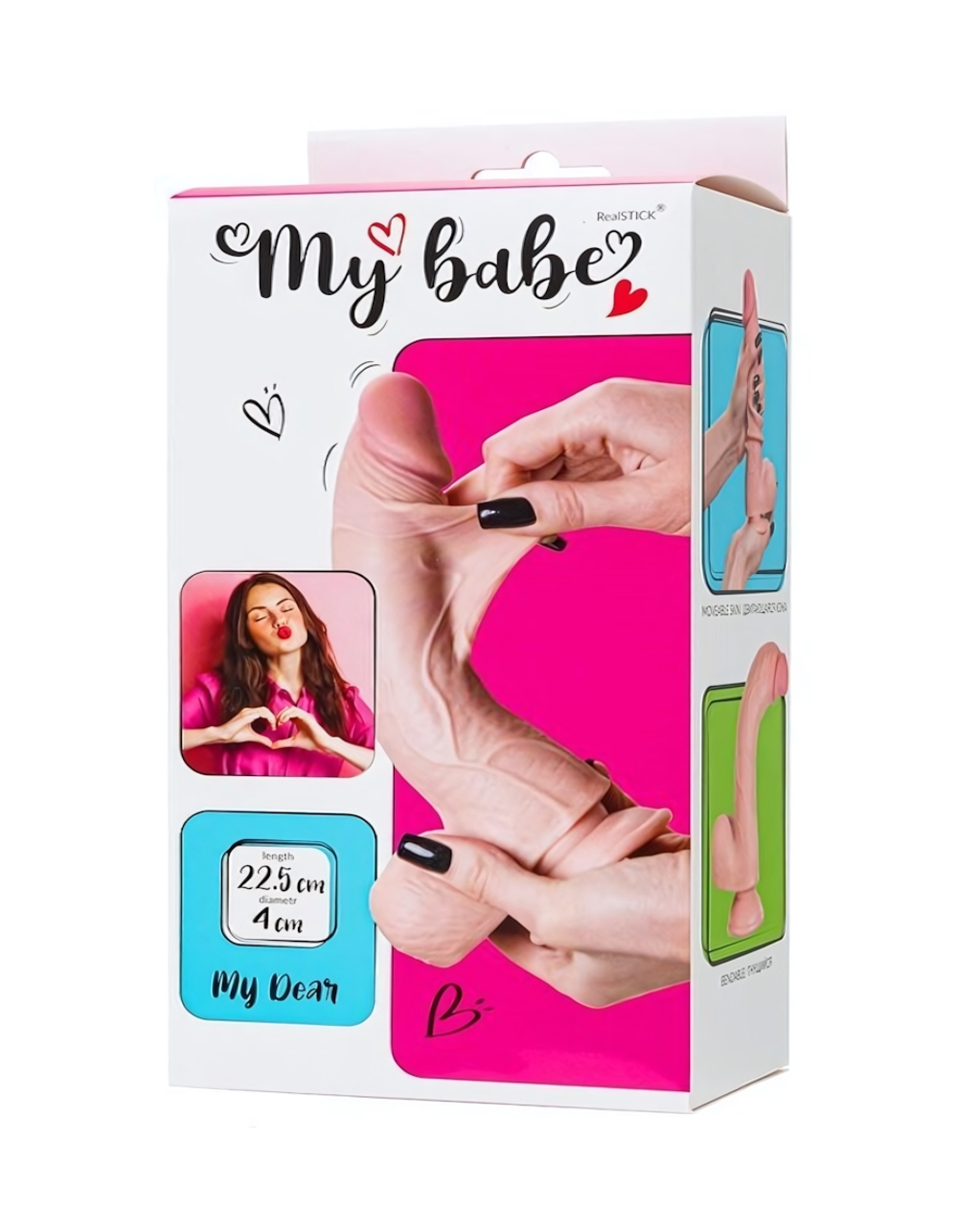 Реалистичный фаллоимитатор My Babe My Dear телесный 22,5 см