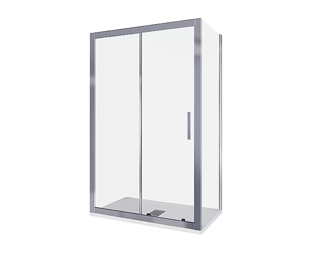 Душевой уголок Good Door Cofe WTW+SP 140х80 стекло прозрачное/профиль хром