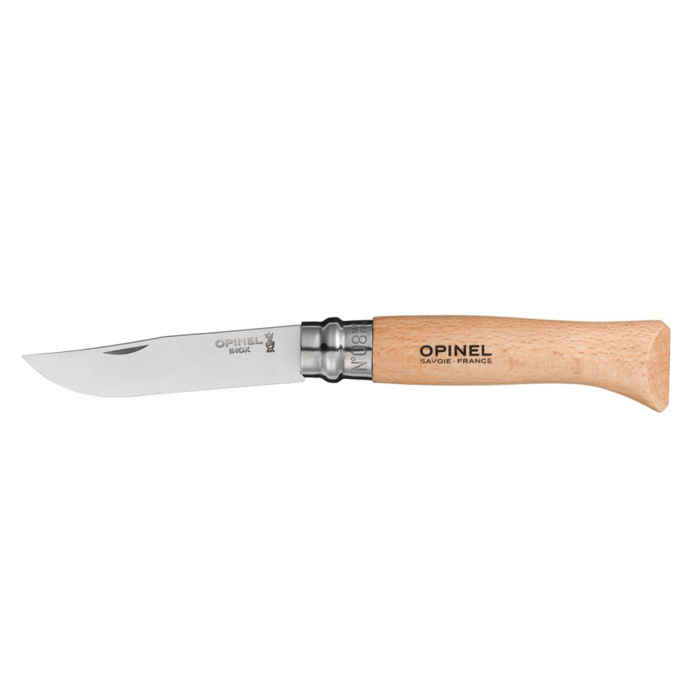 Нож Opinel №8, нержавеющая сталь, бук