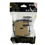 Розетка HDMI 2.1, Type A (механизм), STEKKER, GLS00-7118-08, серия Катрин, золото 50060