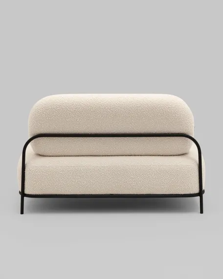 Диван Midnight молочное букле