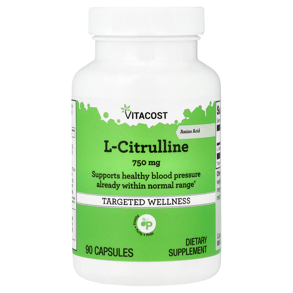 Vitacost, L-Citrulline, 750 mg, 90 Capsules
