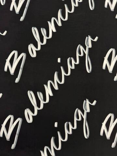 Модал Balenciaga черный с крупным белым лого