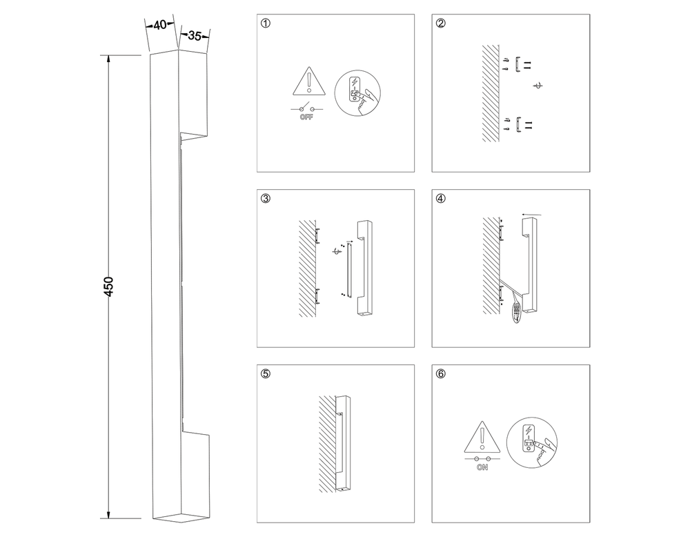 Ambrella Настенный светодиодный светильник Wall FW4411
