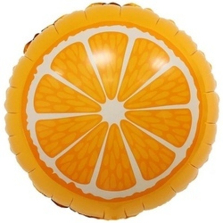 Шар (18"/46 см) Круг, Апельсин, Оранжевый