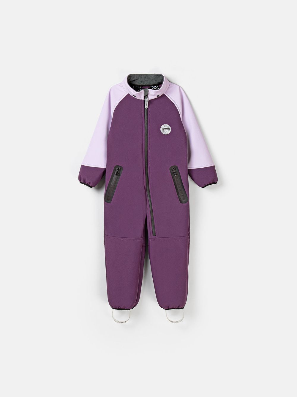 Комбинезон Колор блок Softshell демисезонный "Слива"