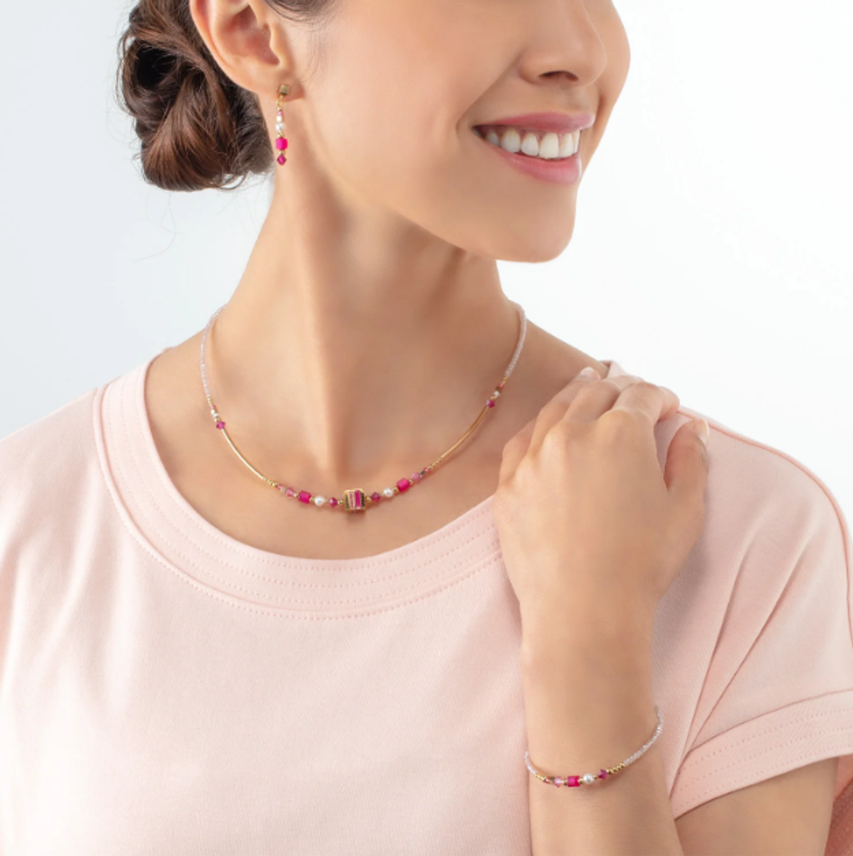 Серьги Coeur de Lion Pink-Gold 4355/21-0416