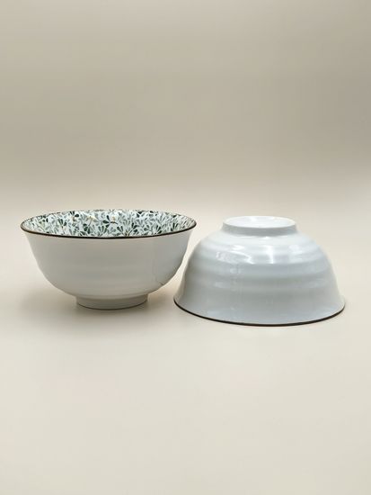 Салатник 20х9,5 см. "Япония" зеленый декор