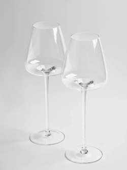 Набор бокалов для вина на длинной ножке 2 шт