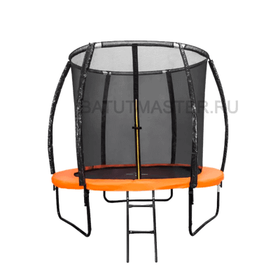 Батут детский с сеткой с внутренней сеткой и лестницей, диаметр 5 фт.