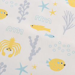 Простыня детская круглая на резинке 75х75х20 Tkano Tiny world Oceania world