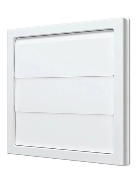 Решетка 150*150 1515К10Ф вентиляционная с гравитационными жалюзями 150х150 с фланцем D100 ERA title=